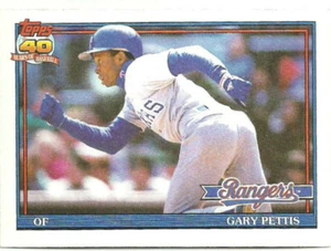 Gary Pettis Texas Rangers #314 - Topps NM-MT 1991 - Bild 1 von 2