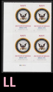 US 6004 Navy 250 Years F plate block 4 LL MNH 2025 - Picture 1 of 1