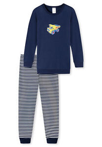 Schiesser Boys Pyjama Set 2-tlg Long, Children, Mobile Home Motif, Cotton
