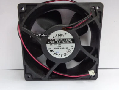 ADDA 1238 24V 120*120*38mm AD1224HB-F51 dual ball cooling fan - Image 1 of 4