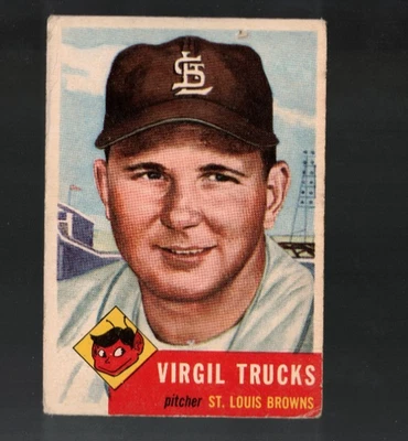 Virgil Trucks 1953 Topps #96    Read Description - Image 1 of 2