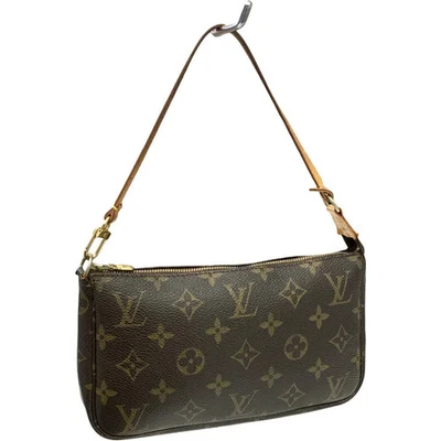 Louis Vuitton M51980 Pochette Accessoires Monogram Mini Pouch Brown from Japan - Image 1 of 4