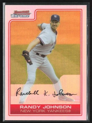 Randy Johnson 2006 Bowman Chrome Refractor A #162 New York Yankees - Image 1 of 2