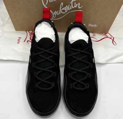 Arpoador Christian Louboutin negro para hombre talla 10,5 43,5 nuevo en caja $995 Foto 1 de 4
