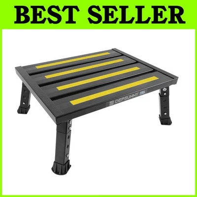Stable RV Step - Adjustable Height, Non-Slip Rubber Feet - Image 1 of 4