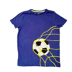 Mini Boden Soccer Ball Appliqué Shirt Size 11/12 - Picture 1 of 6
