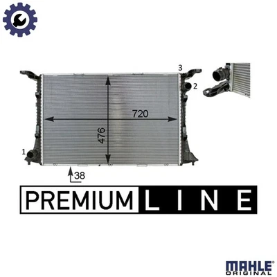 RADIATOR ENGINE COOLING CR 82 000P FOR AUDI A6 A7/Sportback/S7 CWUC/CWUB 4.0L - Image 1 of 4