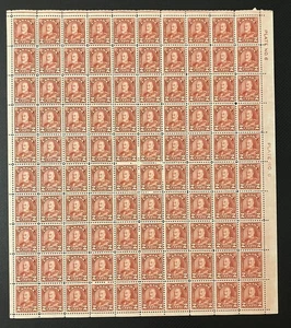 Canada sheet of 100 mint never hinged 165 plate 6 [111 - Picture 1 of 1