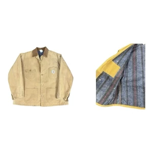 Carhartt Duck Chore Coat Blanket Lined Brass Buttons 2XL Detroit Jacket Corduroy - Picture 1 of 24