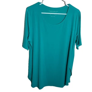 Susan Graver T-Shirt Damen Large Rundhals Kurzarm Karriereshirt Oberteil - Bild 1 von 9