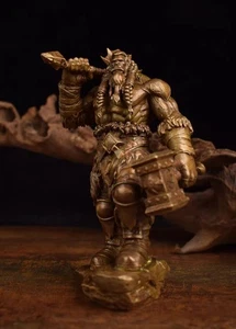 16cm Brass Solid World of Warcraft Beast Leader Thrall Model Ornament - Picture 1 of 11