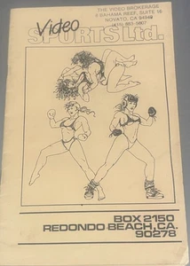 VIDEO SPORTS LTD. STORE 32 PAGE VHS MOVIE CATALOG OF WOMEN'S COMBAT SPORTS - Picture 1 of 5