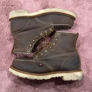 Thorogood 804-4375 Men's 6" Leather Moc Steel Safety Toe Work Boots Size 10 EE - Picture 1 of 11