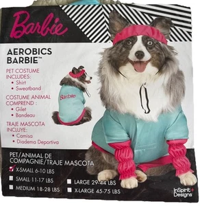 Barbie Aerobic Haustier Hund Halloween Kostüm Outfit Cosplay X-Small 6-10 Pfund - NEU - Bild 1 von 2
