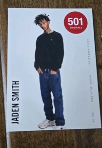 2021 LEVIS 501 ORIGINALS PROMO ROOKIE CARD JADEN SMITH ACTOR SINGER /7700 # 4 - Picture 1 of 2