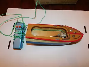 Toy Remote Controlled Runner-Boat by KS of Japan w / box Vintage. - Picture 1 of 14