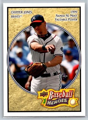 2008 Upper Deck Baseball Heroes #6 Chipper Jones Used - Image 1 of 2
