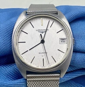 Longines Quartz Men’s Watch 32mm – Date Display – Stainless Steel Vintage Swiss - Picture 1 of 7