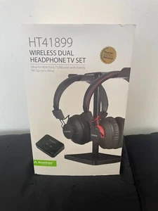 Avantree HT41899 Dual Bluetooth 5.0 Wireless Headphones for TV Listening - Picture 1 of 9