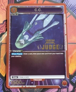 C.C. C2 Judge Pack Premio Promocional UEPR/CGH-1-075 Union Arena Tarjeta Código Geass - Imagen 1 de 4