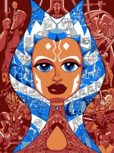 Star Wars Ahsoka Tano Jedi Master Dark Times Lithograph SIGNED 18x24 #250 NEW - Picture 1 of 1