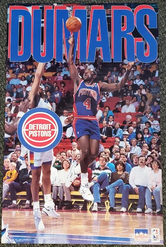 Joe Dumars SUPERSTAR Detroit Pistons Original 1993 Starline NBA 22x34 POSTER Cover