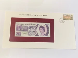 Ticket And Envelope st. Helena 50 Pence New + Plug (102-18/A0-93) - Picture 1 of 3