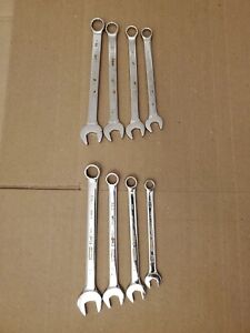 Stanley 8 Piece Combination Wrench Set 4 SAE 5/16" - 1/2", 4 Metric 10mm - 13mm