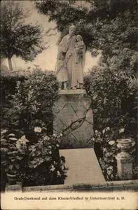Untermarchtal Donau s/w AK ~1910 Grab Denkmal auf dem Klosterfriedhof ungelaufen - Picture 1 of 2