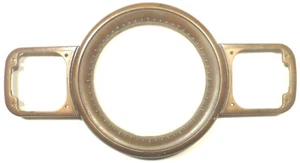 RADIO ZENITH 1005 / 10S464 canales vintage: placa frontal de latón con VIDRIO Y ORIG. TORNILLOS - Imagen 1 de 2