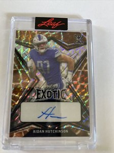 2022 Exotic RC Aidan Hutchinson Auto Giraffe Print #’d 1/3.