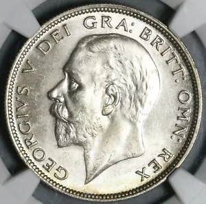 1931 NGC MS 64 1/2 Crown George V Great Britain Silver Coin (21080102D) - Picture 1 of 7