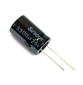 50 Stück Elektrolytkondensator Radial KM 3300uF 25V -40~+105°C φ16x26mm RoHS Su'scon - Bild 1 von 3