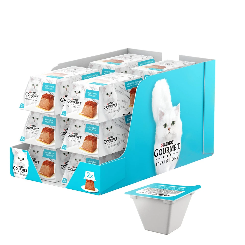PURINA GOURMET Revelations Katzenfutter Mousse mit Thunfisch 24 x 57g