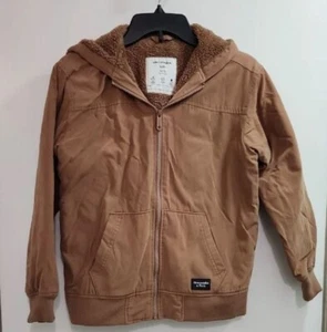 Abercrombie Kids Boys Size 11/12 Warm Jacket Light Brown - Picture 1 of 5
