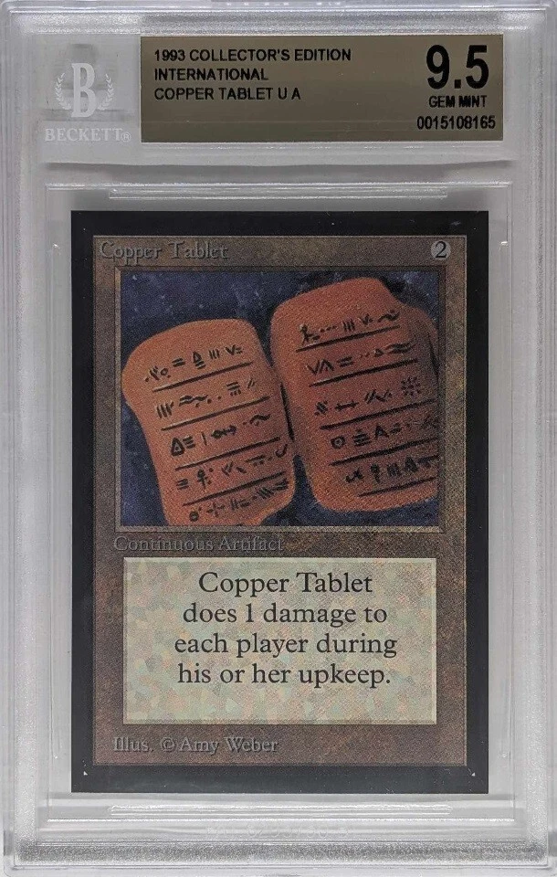 Gem Mint MTG Int. Collectors Edition CE IE --- BGS 9.5 COPPER TABLET --- - Image 1 of 1