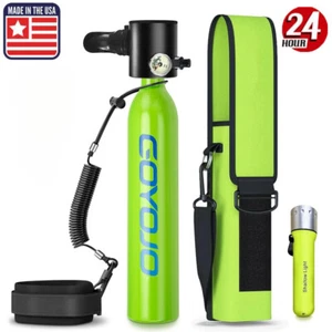 Mini Scuba Diving Tank Kit 0.5L Oxygen Tank Depth Refillable Snorkel Air Tank US - Picture 1 of 43