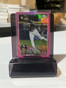 2023 Topps Chrome Tim Anderson Pink Refractor Parallel #211 Chicago White Sox - Picture 1 of 2