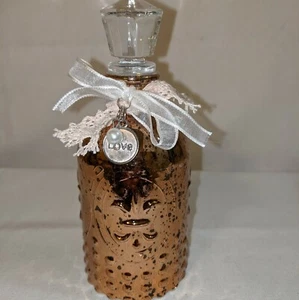 Bottiglia profumo in vetro mercurio, bronzo. Abbellito (REGALO) - Foto 1 di 6
