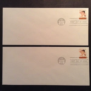 U.S. FDI 2 LARGE ENVELOPES ( 9.5"x4.3") SCOTT #3369 Celebrating New Years 2000 - Picture 1 of 3