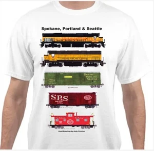 Camiseta Spokane, Portland & Seattle Train Railroad de Andy Fletcher - Imagen 1 de 1