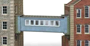 Metcalfe PO402 Industrial Overbridge Die Cut Card Kit 00 Gauge POD Post - Picture 1 of 9