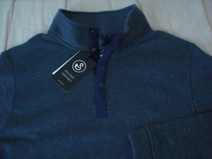 Swannies Golf “Wolff” ¼-Snap Fleece Pullover, NWT - Men’s M + L - Charcoal, $89 - Picture 1 of 9