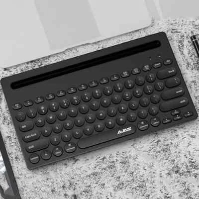 AJAZZ 320i Mini Computer Keyboard Portable 79 Keys Wireless Bluetooth (Black) - Image 1 of 4