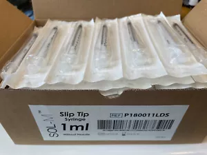 1 ml spritzen Insulin ohne Nadel Slip Tip Syringe 100St pro Karton NEU/OVP - Bild 1 von 2