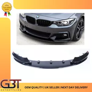 PER BMW SERIE 4 F32 F33 F36 SPLITTER LABBRO ANTERIORE MSPORT PRESTAZIONI GLOSS - Foto 1 di 10
