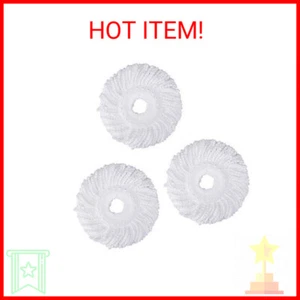 3 Pack Mop Head Replacement Spin Mop Replacement Head Microfiber Spin Mop Refill - Picture 1 of 2