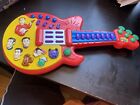 The Wiggles Guitar Sing &amp; Dance Red Play Toy Kids 2003 Musical Instrument WORKS