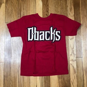 New Majestic Diamondbacks Shirt Boys Small Arizona MLB Baseball Red Sports Youth - Picture 1 of 5