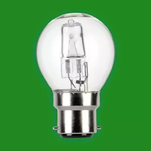 2x 18W Clear Round Golf Halogen Light Bulbs Bayonet Cap B22 BC - Picture 1 of 1